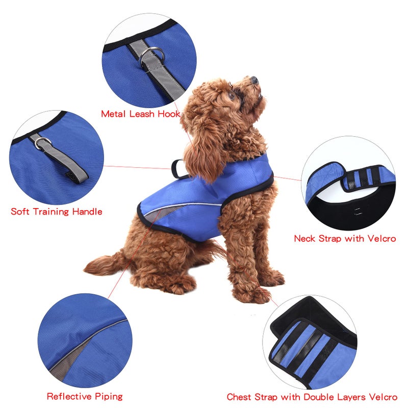Winbate Dog Anxiety Jacket Keep Calming Vest Thunder Coat with D-Ring and Training Handle for Medium Dogs - Image 3